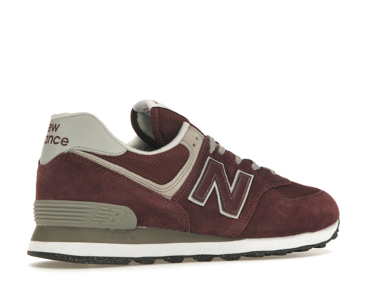 New Balance 574 Burgundy White