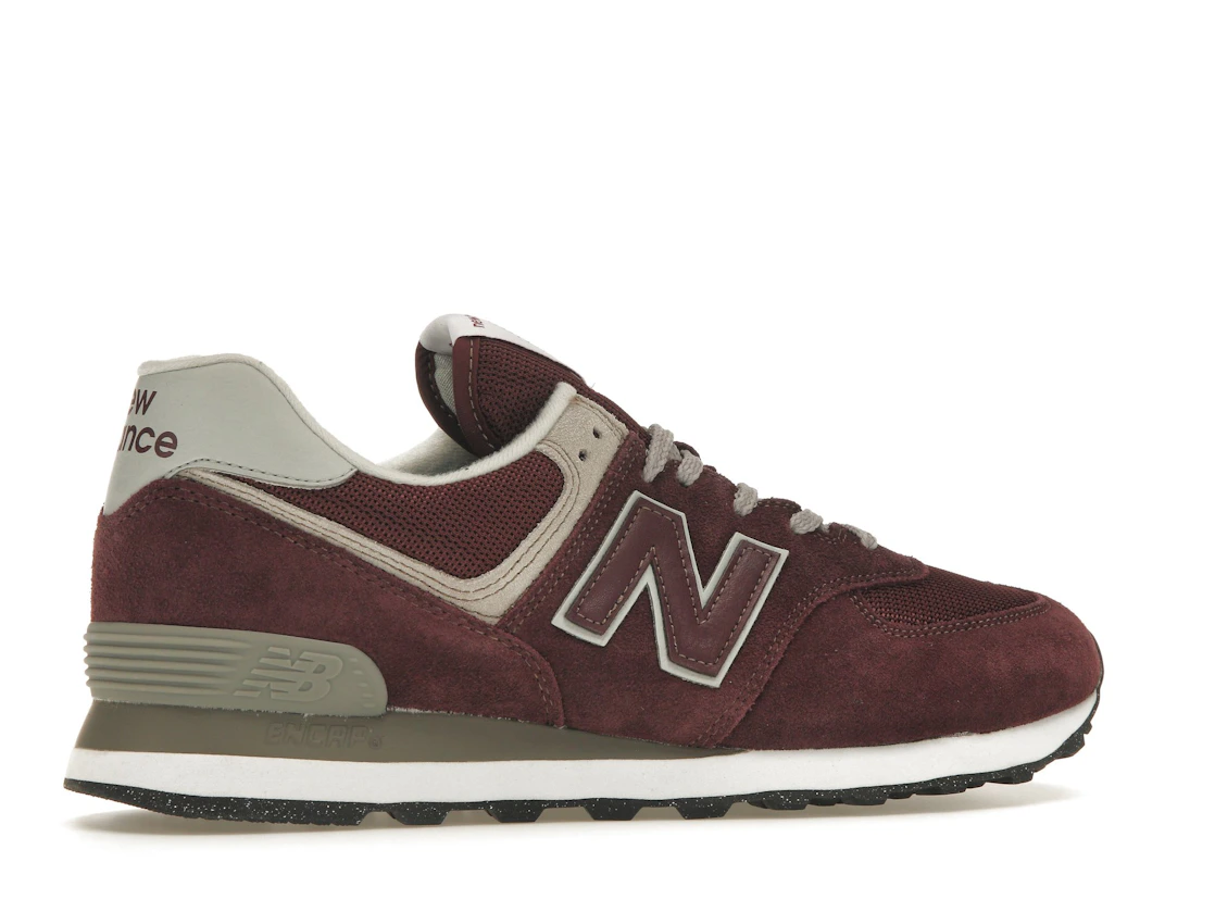 New Balance 574 Burgundy White