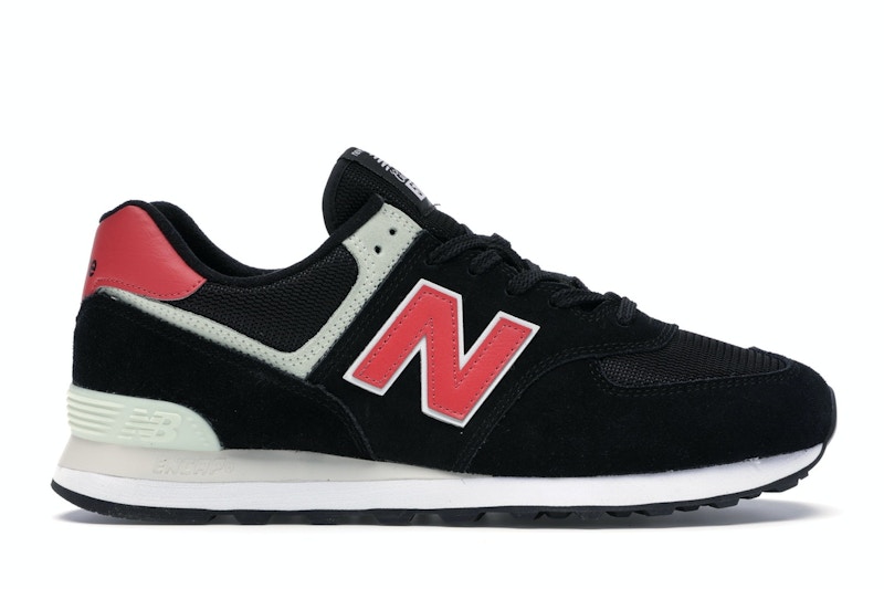 New balance 574 red and best sale black