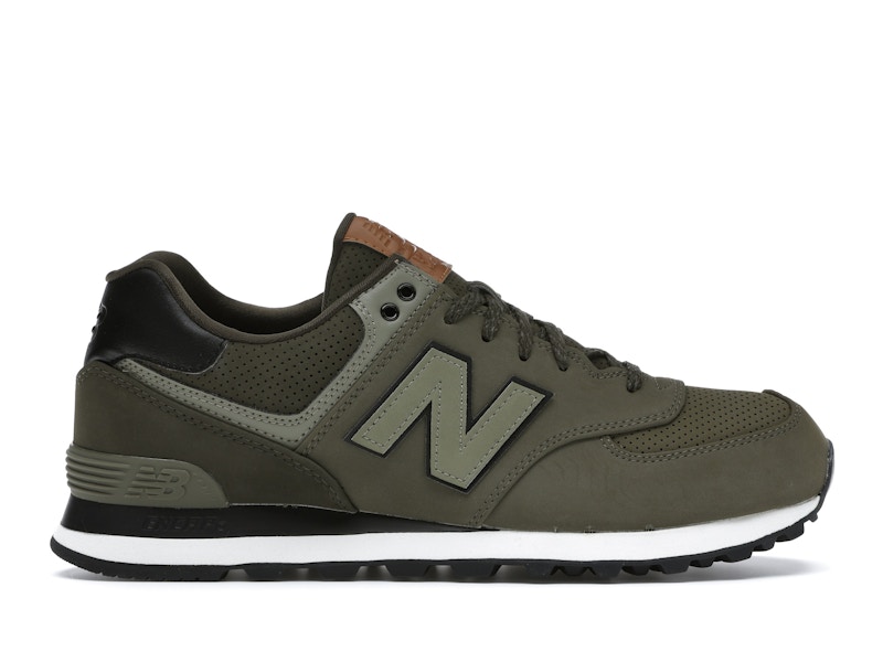 New balance 574 green leather new arrivals