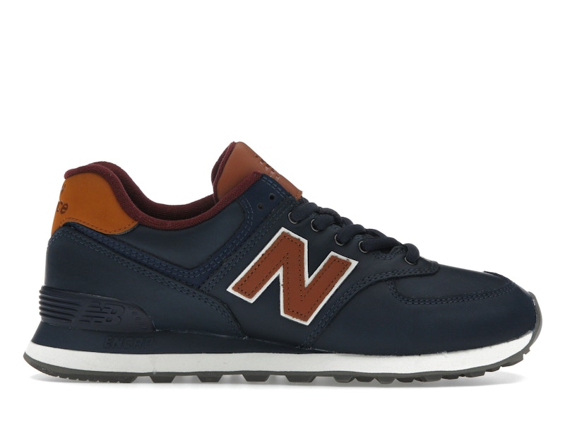 New balance 574 azul y marron best sale