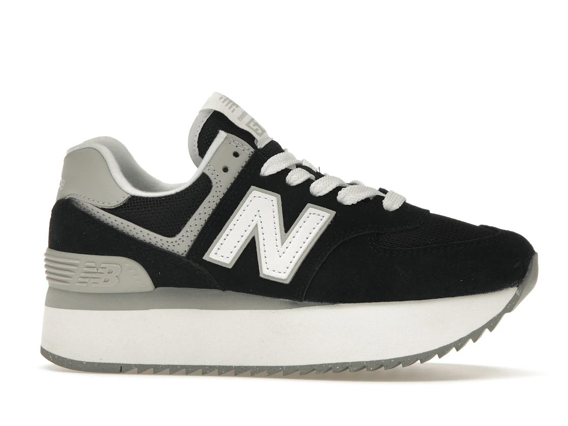 New Balance 574 Plus Black Grey (Women's)