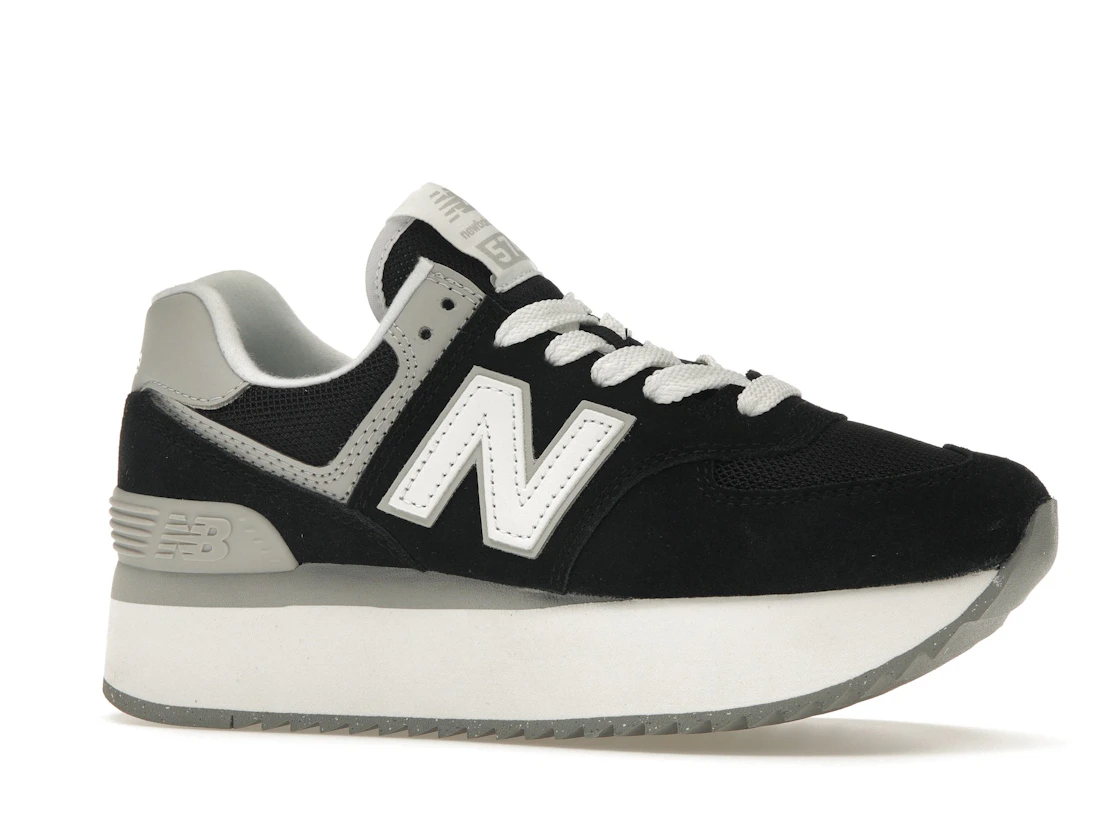 New Balance 574 Plus Black Grey (Women's)
