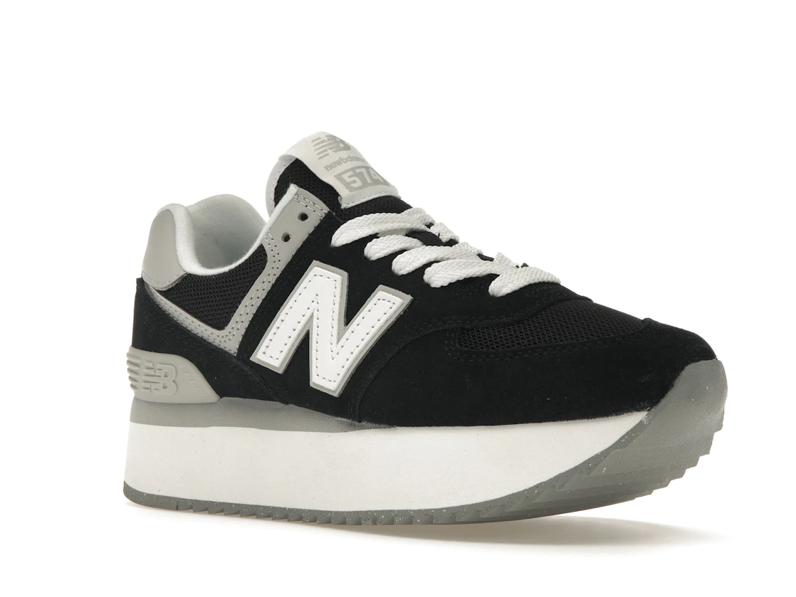 New Balance 574 Plus Black Grey (Women's)
