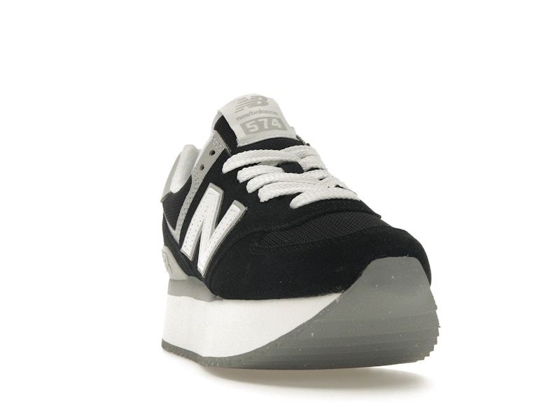 New Balance 574 Plus Black Grey (Women's)