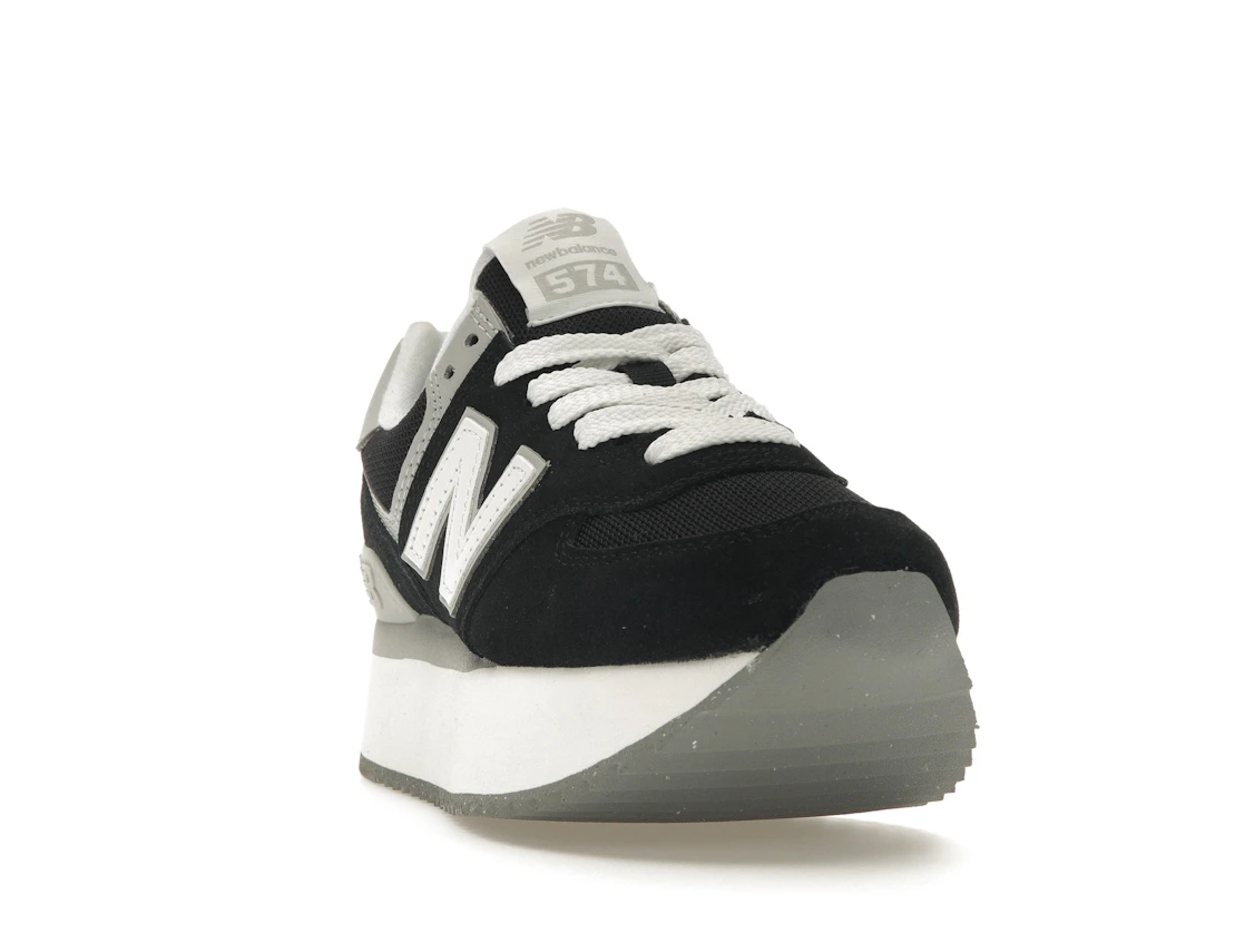 New Balance 574 Plus Black Grey (Women's)