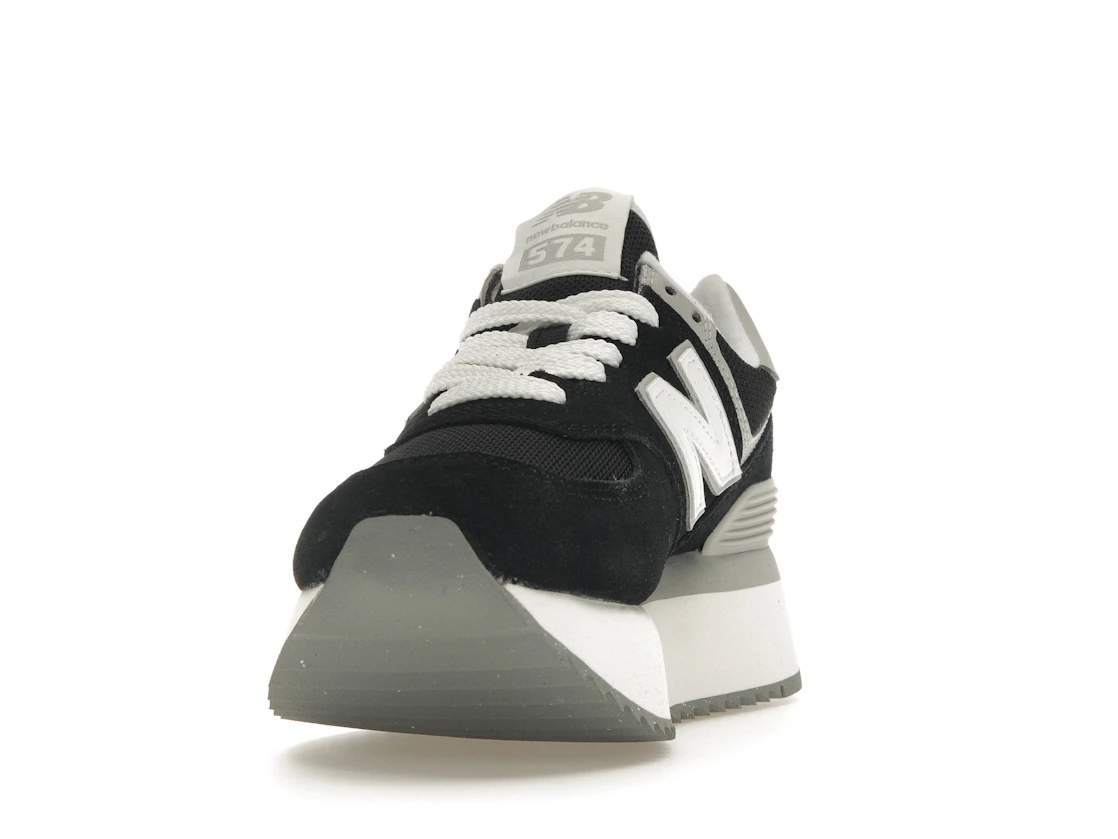 New Balance 574 Plus Black Grey (Women's)