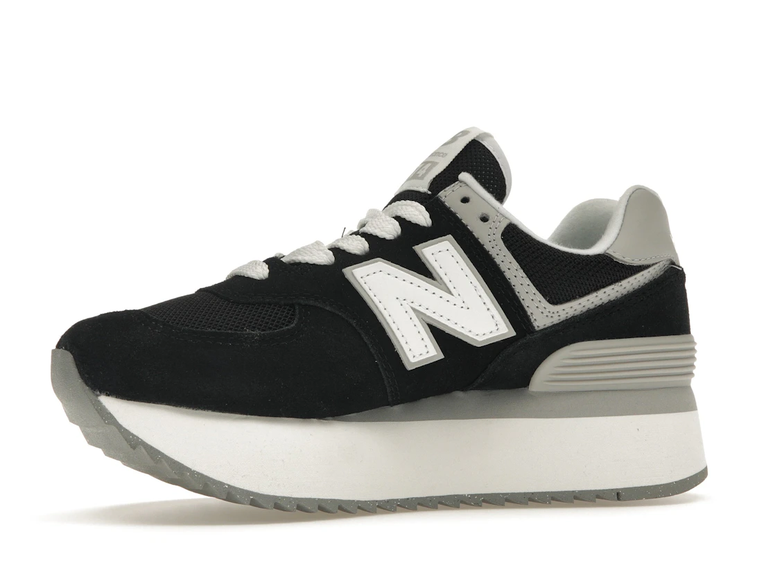 New Balance 574 Plus Black Grey (Women's)