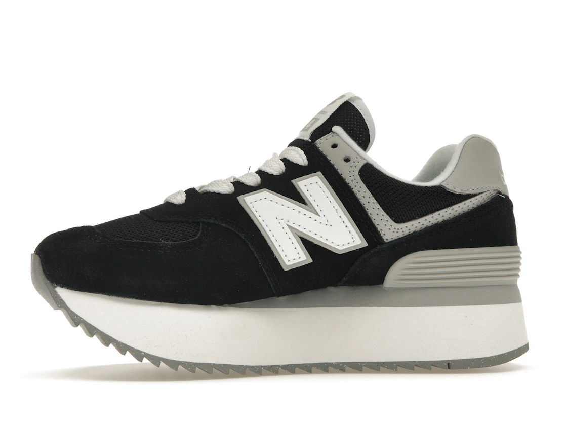 New Balance 574 Plus Black Grey (Women's)