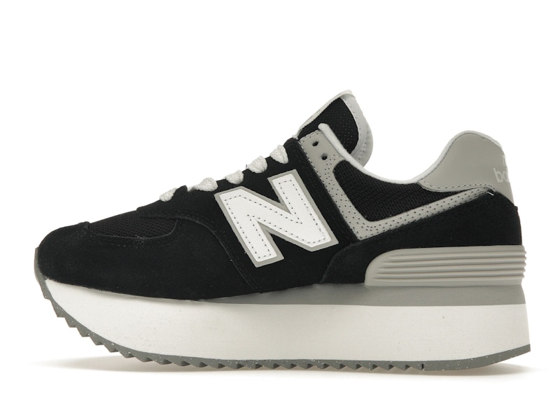 New Balance 574 Plus Black Grey (Women's)