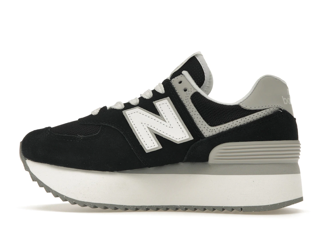 New Balance 574 Plus Black Grey (Women's)