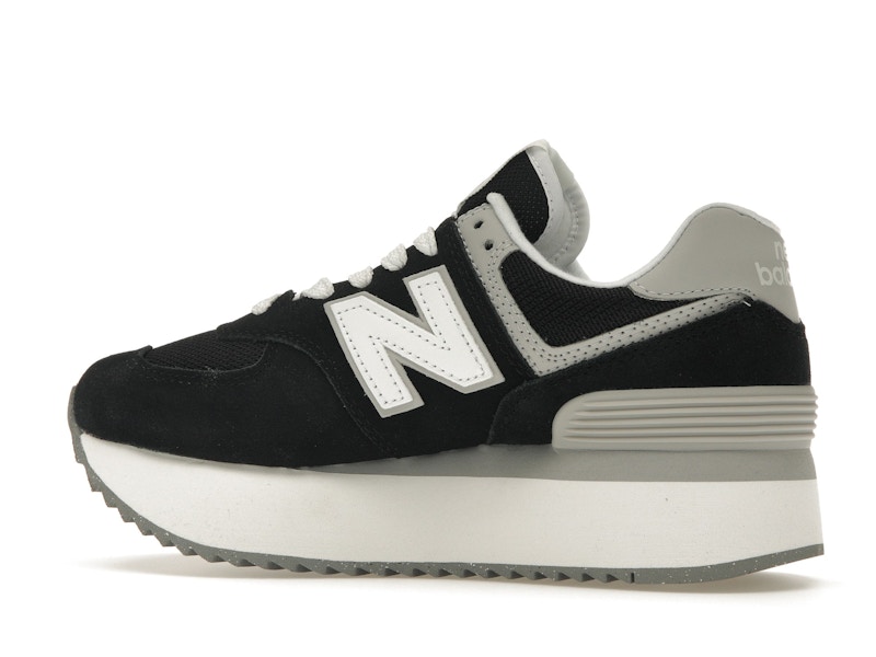 New Balance 574 Plus Black Grey (Women's)