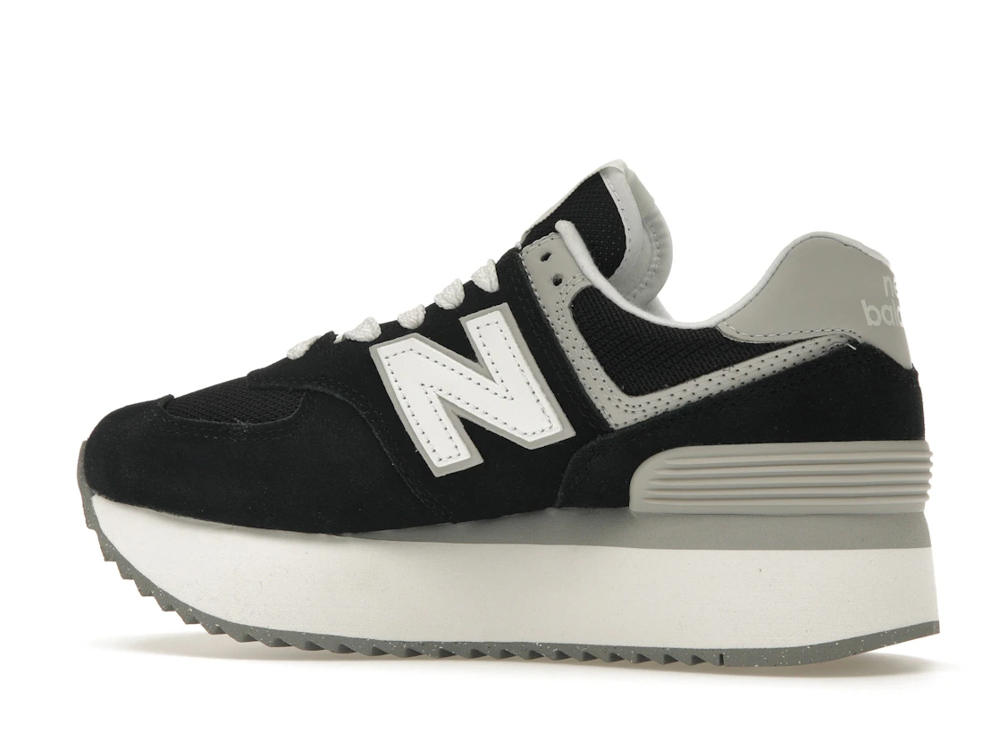 New Balance 574 Plus Black Grey (Women's)