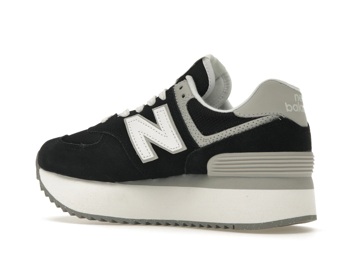 New Balance 574 Plus Black Grey (Women's)