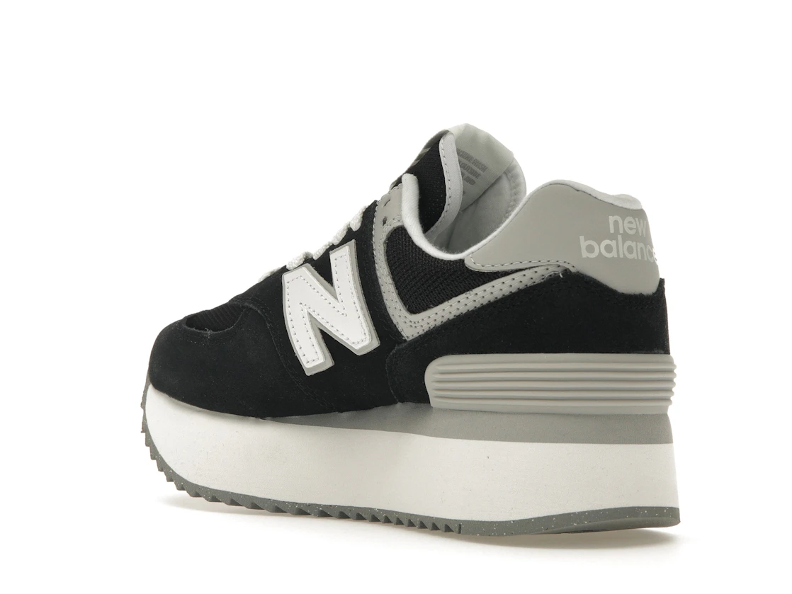New Balance 574 Plus Black Grey (Women's)