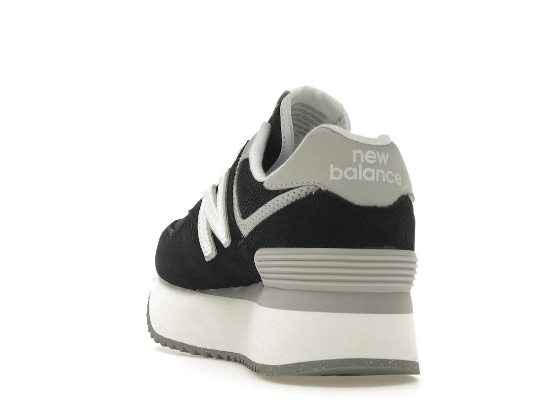 New Balance 574 Plus Black Grey (Women's)
