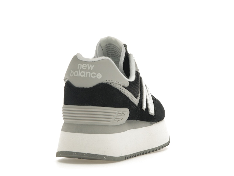 New Balance 574 Plus Black Grey (Women's)