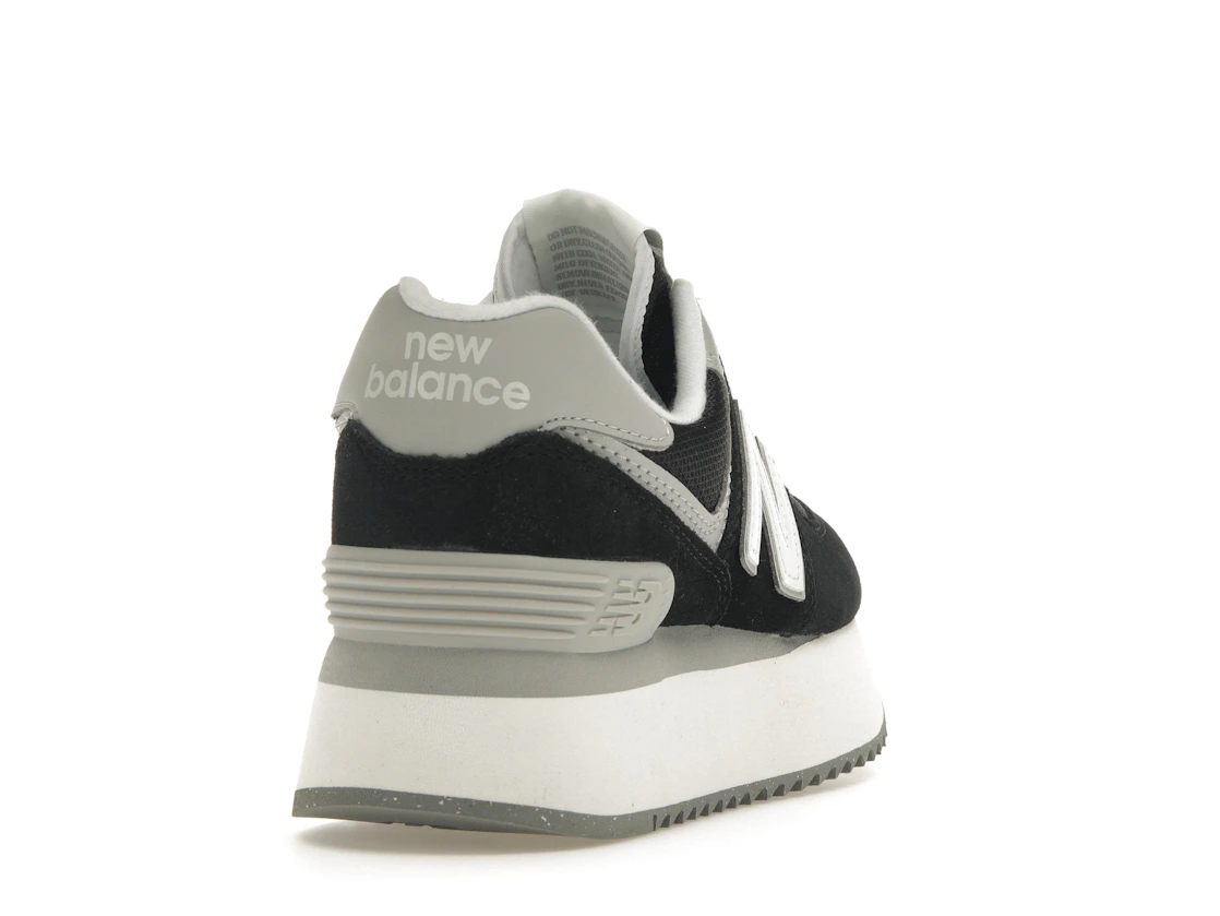 New Balance 574 Plus Black Grey (Women's)