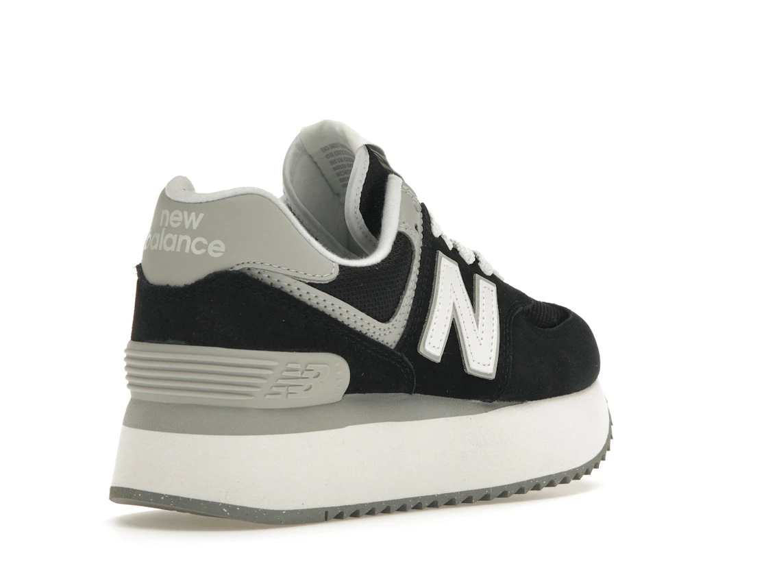 New Balance 574 Plus Black Grey (Women's)