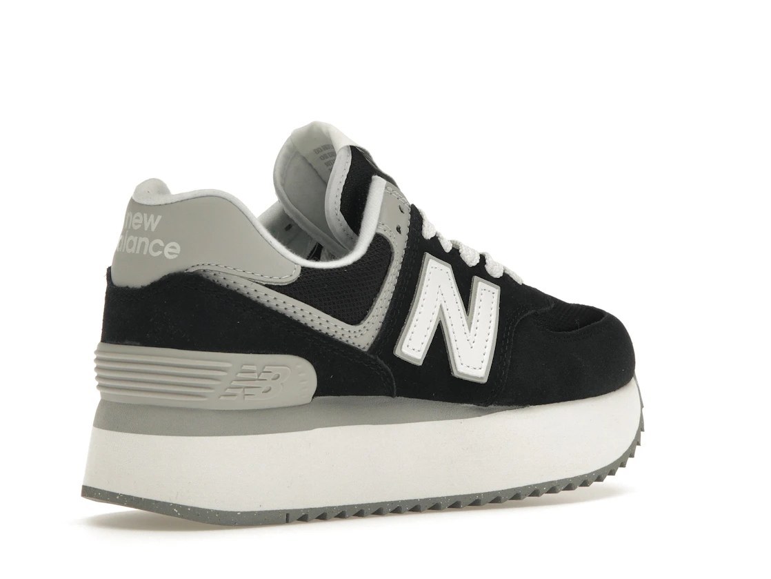 New Balance 574 Plus Black Grey (Women's)
