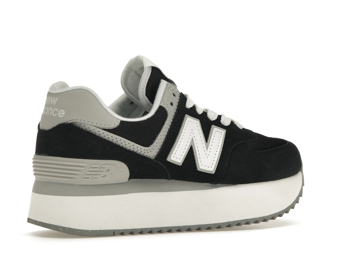 New Balance 574 Plus Black Grey (Women's)