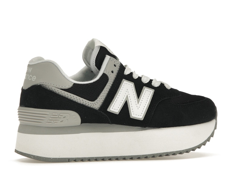 New Balance 574 Plus Black Grey (Women's)