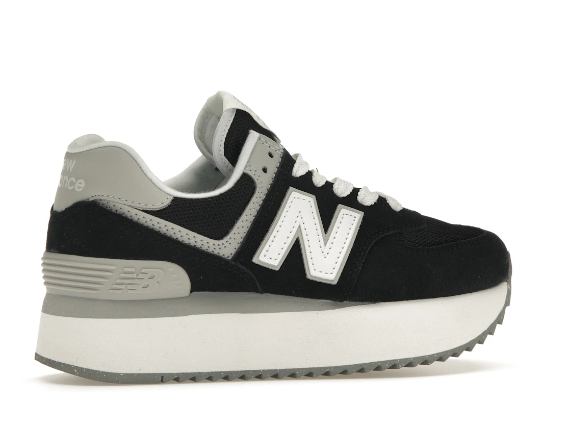 New Balance 574 Plus Black Grey (Women's)