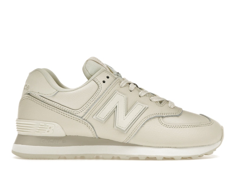 New balance 574 all white leather hotsell