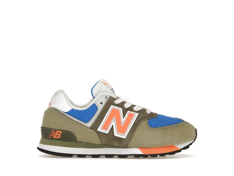 Grey orange new balance 574 top