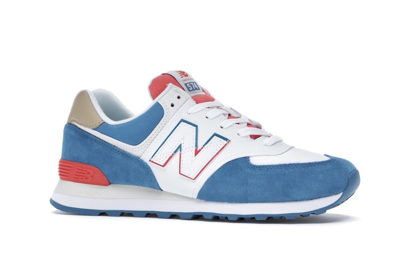 New balance 574 red white clearance