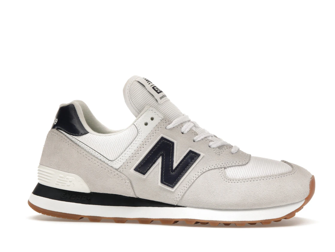 New Balance 574 White Navy Gum
