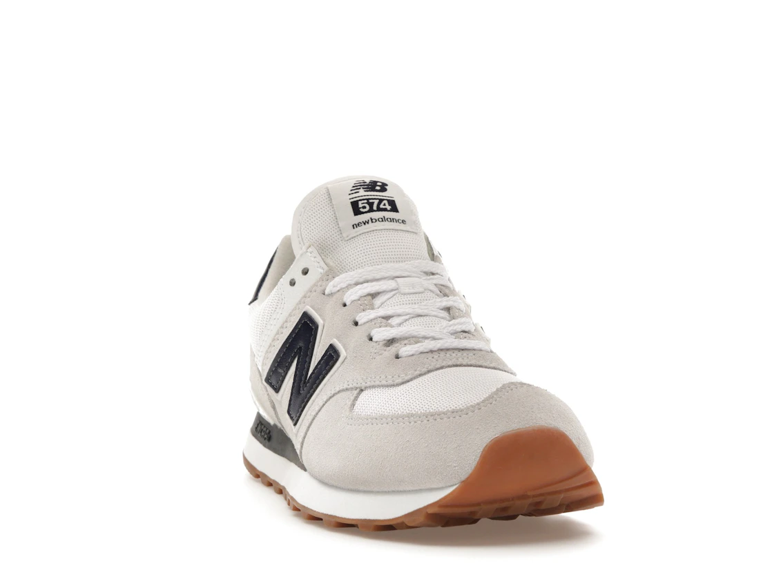 New Balance 574 White Navy Gum