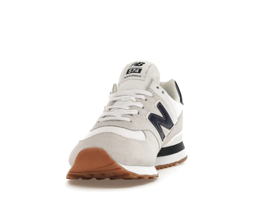 New Balance 574 White Navy Gum
