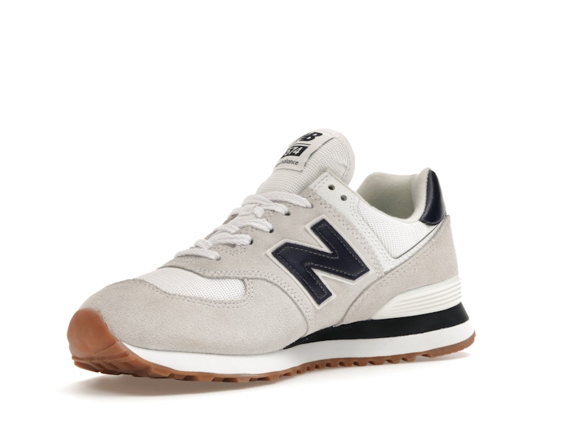 New Balance 574 White Navy Gum