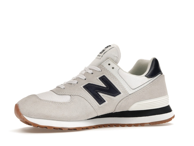 New Balance 574 White Navy Gum