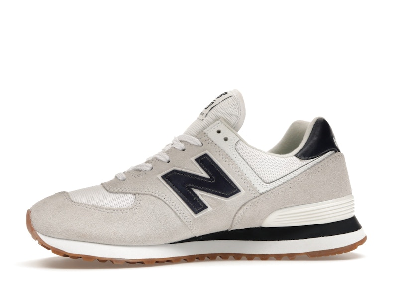 New Balance 574 White Navy Gum