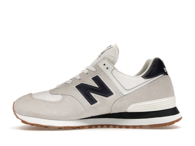 New Balance 574 White Navy Gum