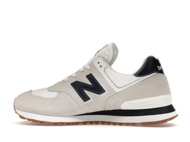 New Balance 574 White Navy Gum