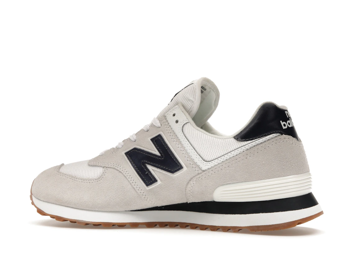 New Balance 574 White Navy Gum