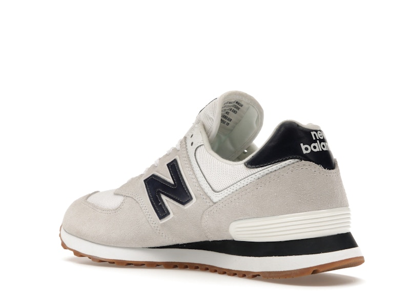 New Balance 574 White Navy Gum