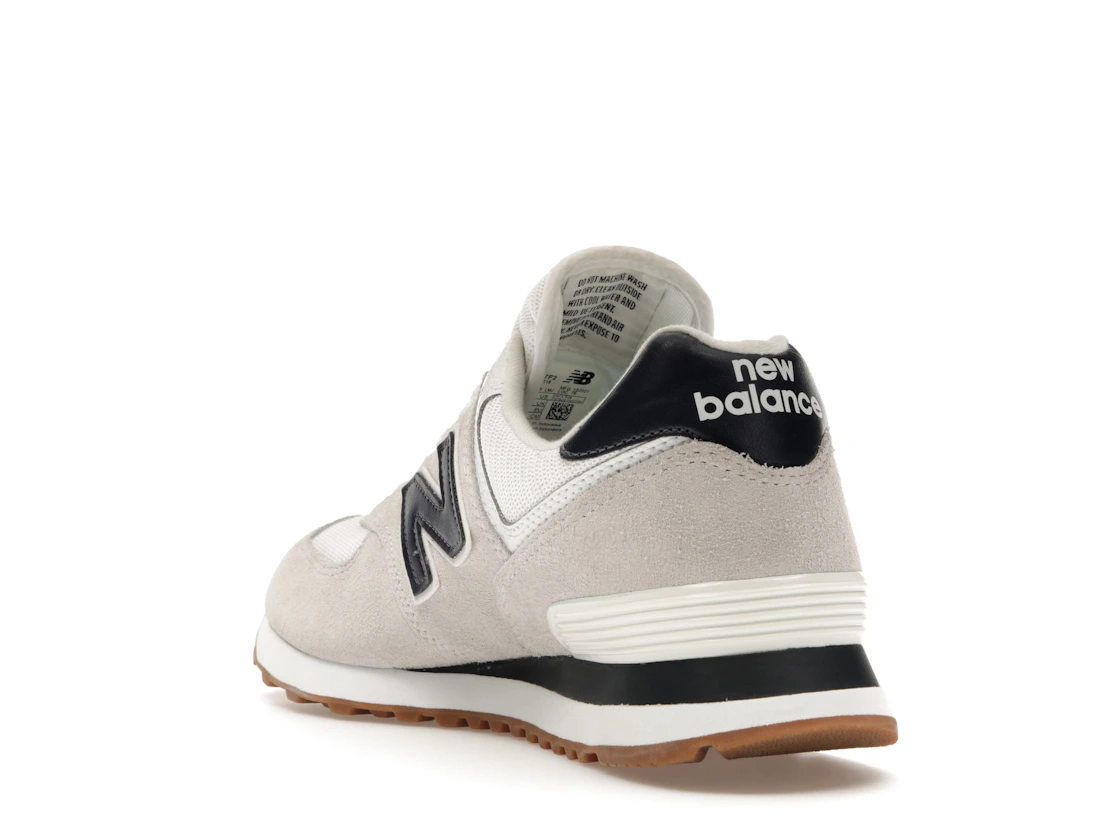 New Balance 574 White Navy Gum