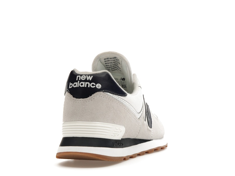 New Balance 574 White Navy Gum