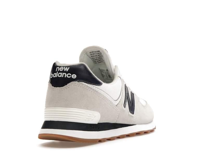 New Balance 574 White Navy Gum