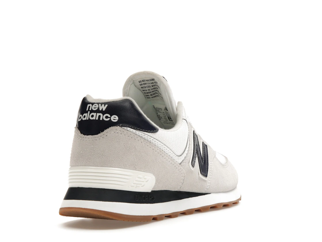 New Balance 574 White Navy Gum