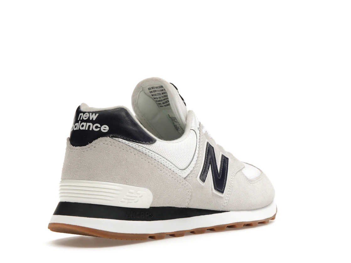 New Balance 574 White Navy Gum