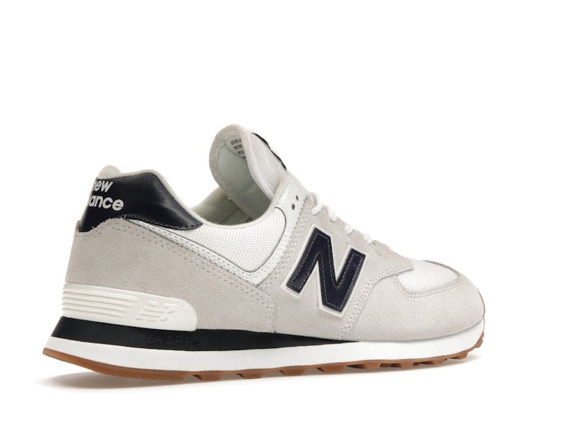 New Balance 574 White Navy Gum