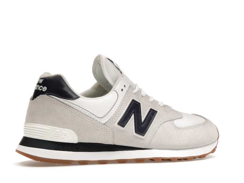 New Balance 574 White Navy Gum
