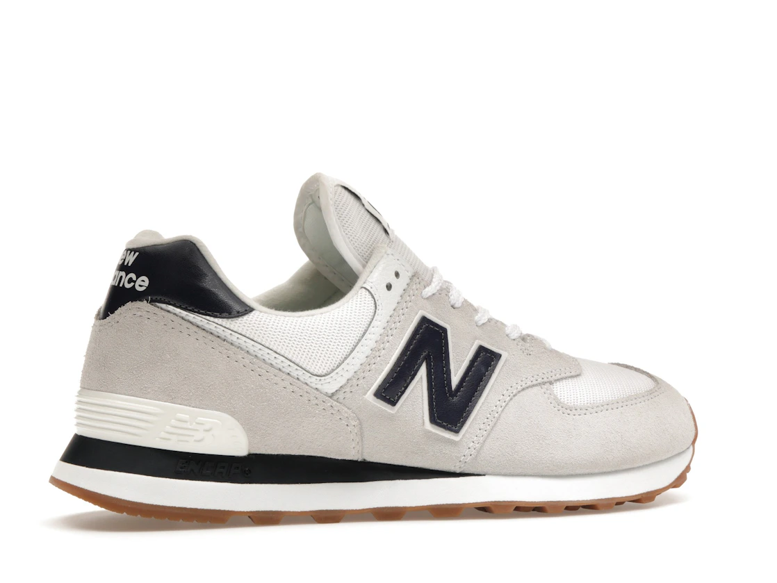 New Balance 574 White Navy Gum