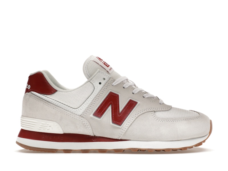 New Balance 574 White Red Gum Men's - ML574TE2 - US