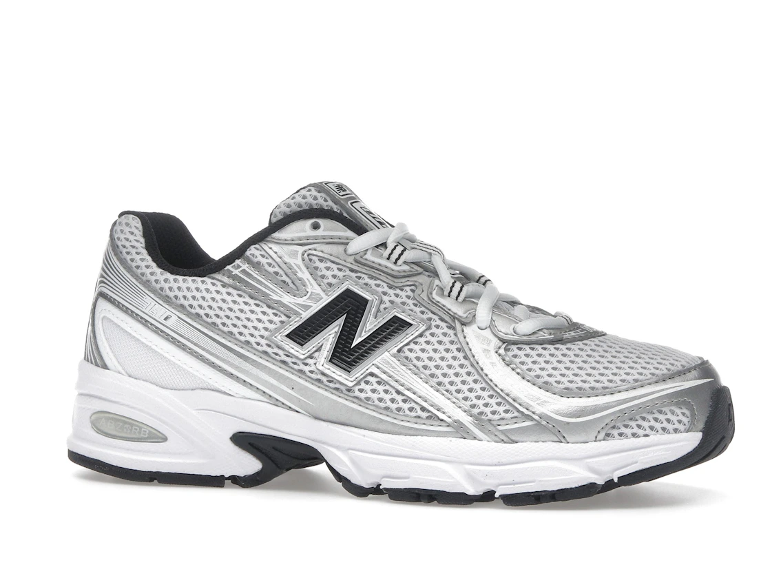 New Balance 740 White Silver Metallic Navy